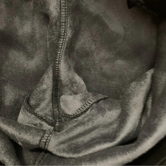 H&M Black Pleather Leggings Pants Womens Size 10 Vegan Leather Biker Grunge - Picture 4 of 6